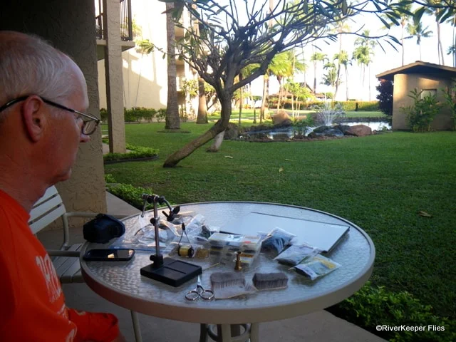 Tying Flies in Maui | www.johnkreft.com