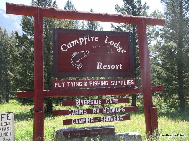 Campfire Lodge and Fly Shop Sign | www.johnkreft.com