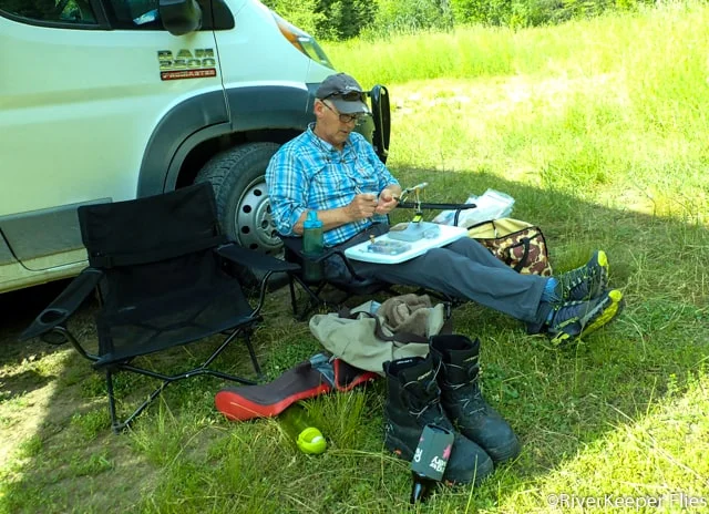 Just in Time Fly Tying on Kelly Creek | www.johnkreft.com