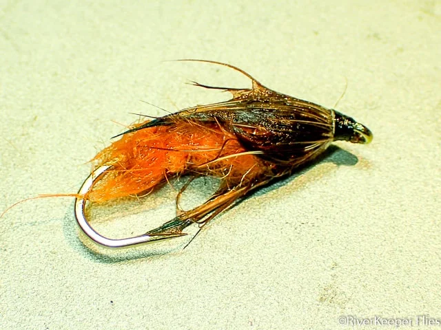 Miasmic October Caddis Pupa-Emerger - Wet | www.johnkreft.com