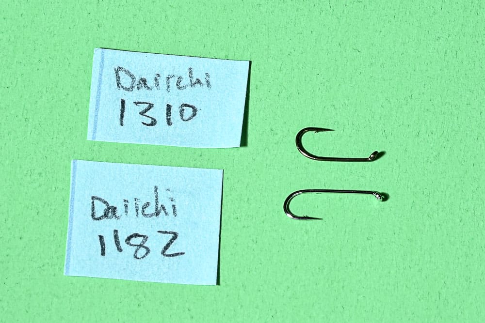Comparing Daiichi 1310 and 1182 Hooks | www.johnkreft.com