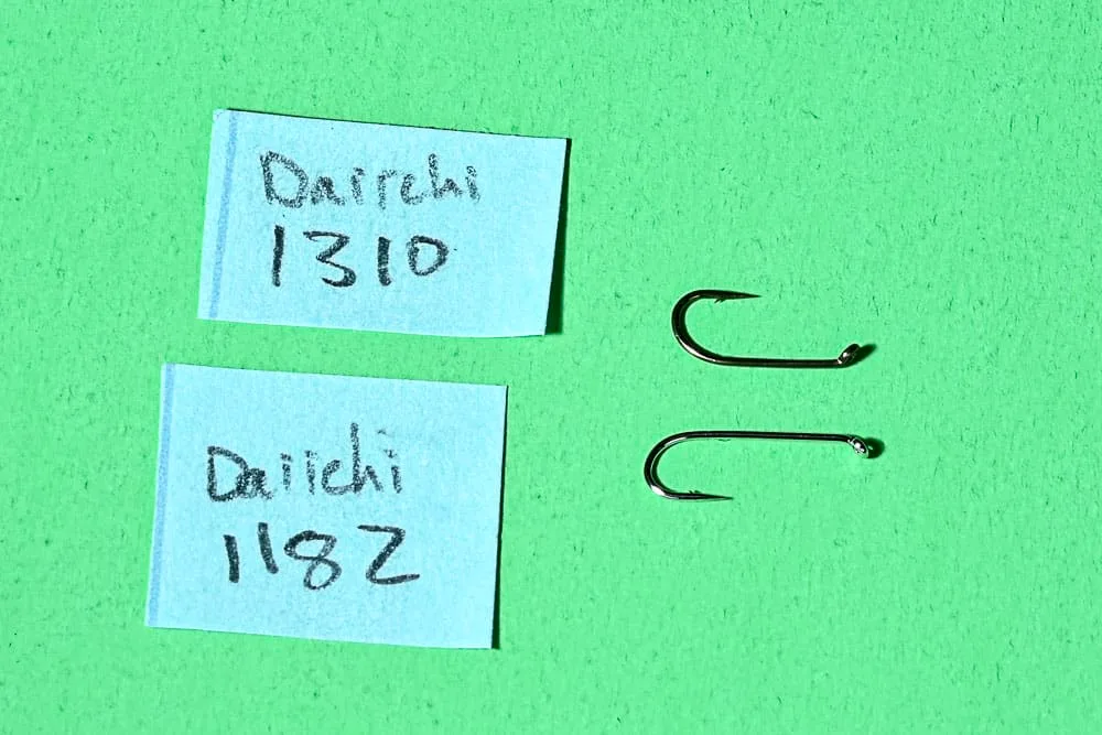 Comparing Daiichi 1310 and 1182 Hooks | www.johnkreft.com