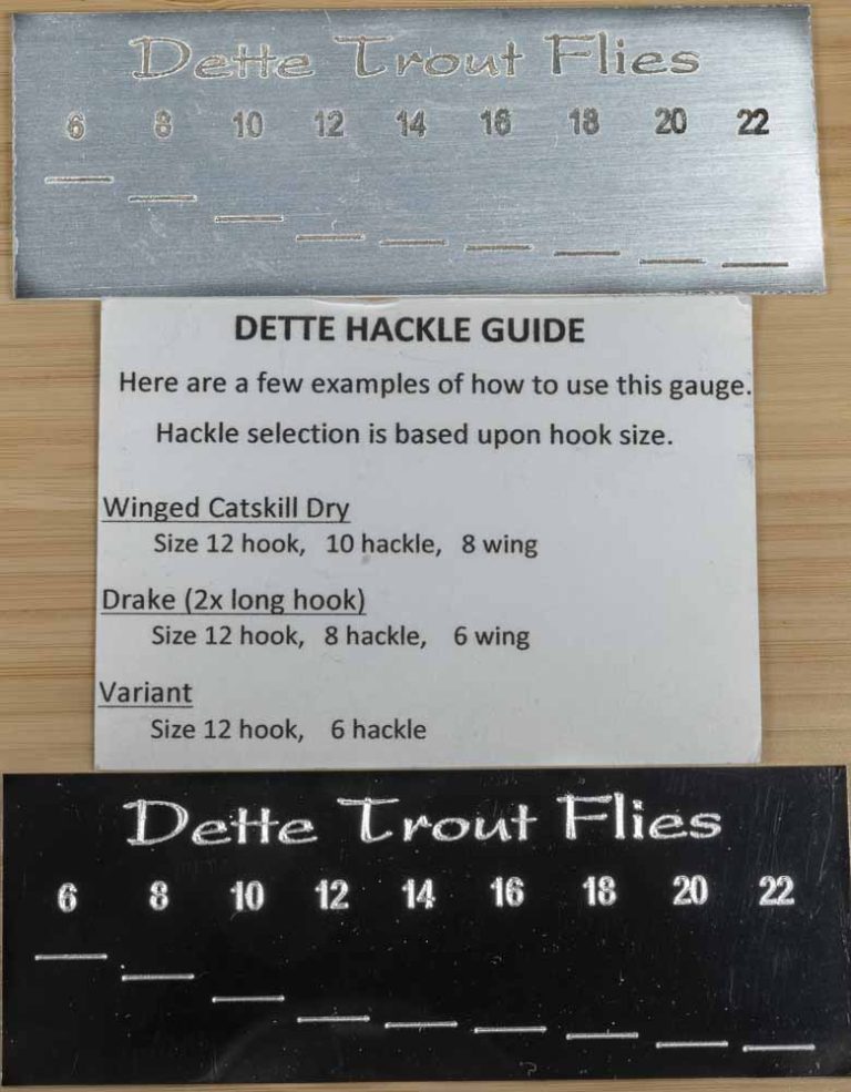 Dette Hackle Guide | www.johnkreft.com