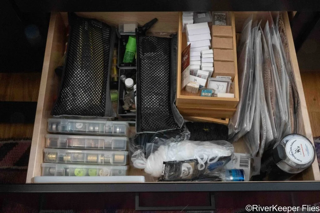 Fly Tying Storage - Bottom Drawer | www.johnkreft.com