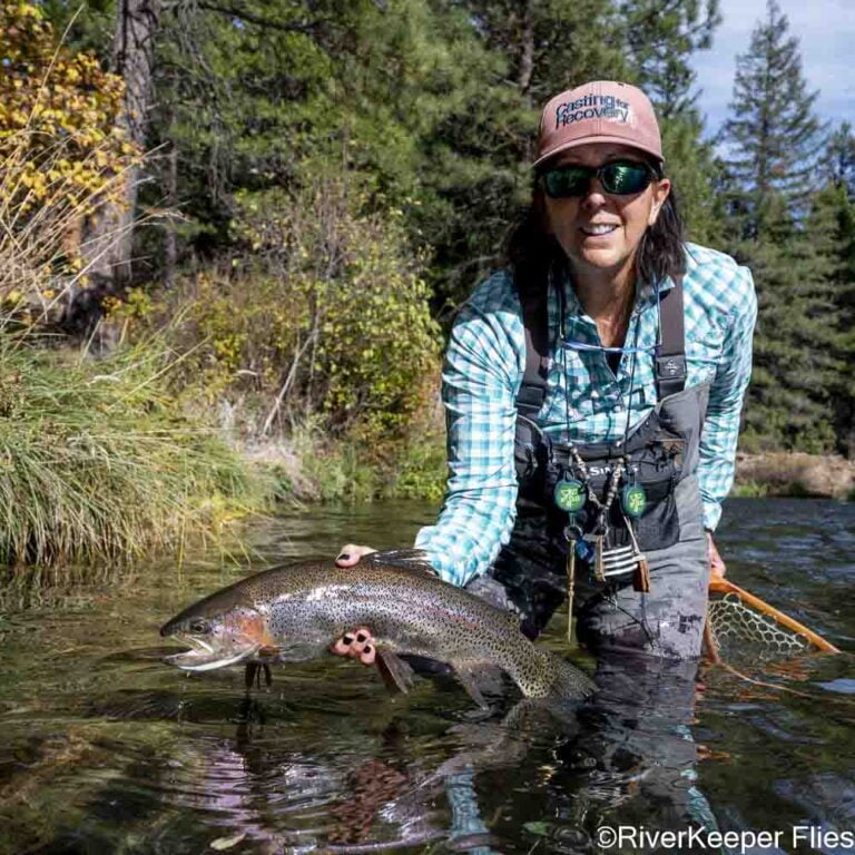 Holding Metolius River Rainbow | www.johnkreft.com