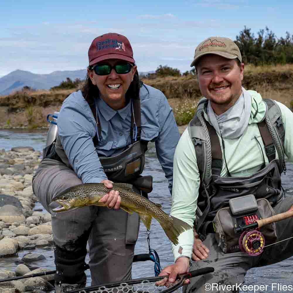 Holding Slippery Brown on Rio Baguales | www.johnkreft.com