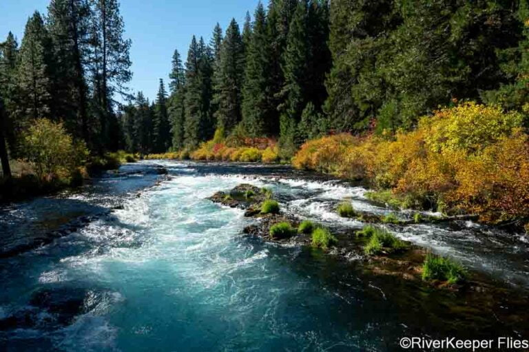 Metolius River at Hatchery - Fall Colors | www.johnkreft.com