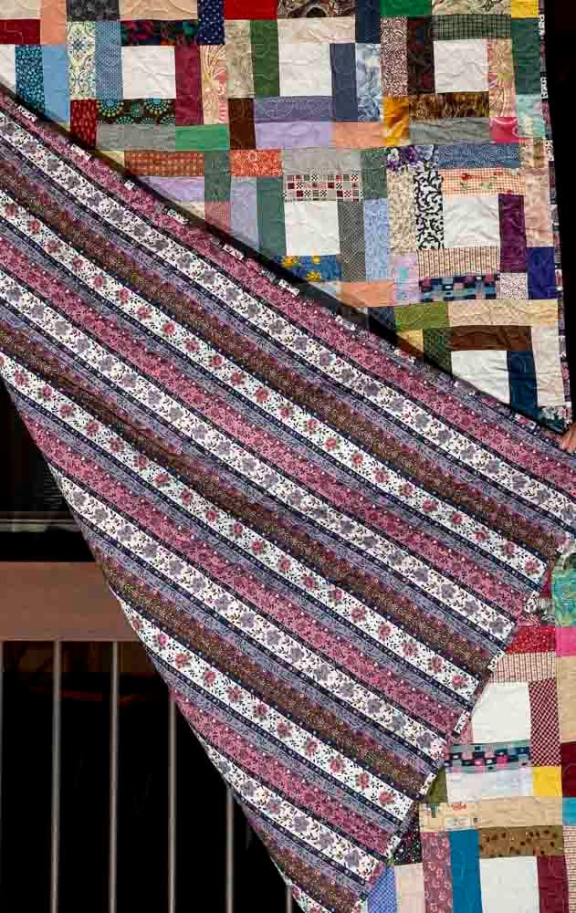 OR1 Quilt Log Cabin Variation (reverse) | www.johnkreft.com