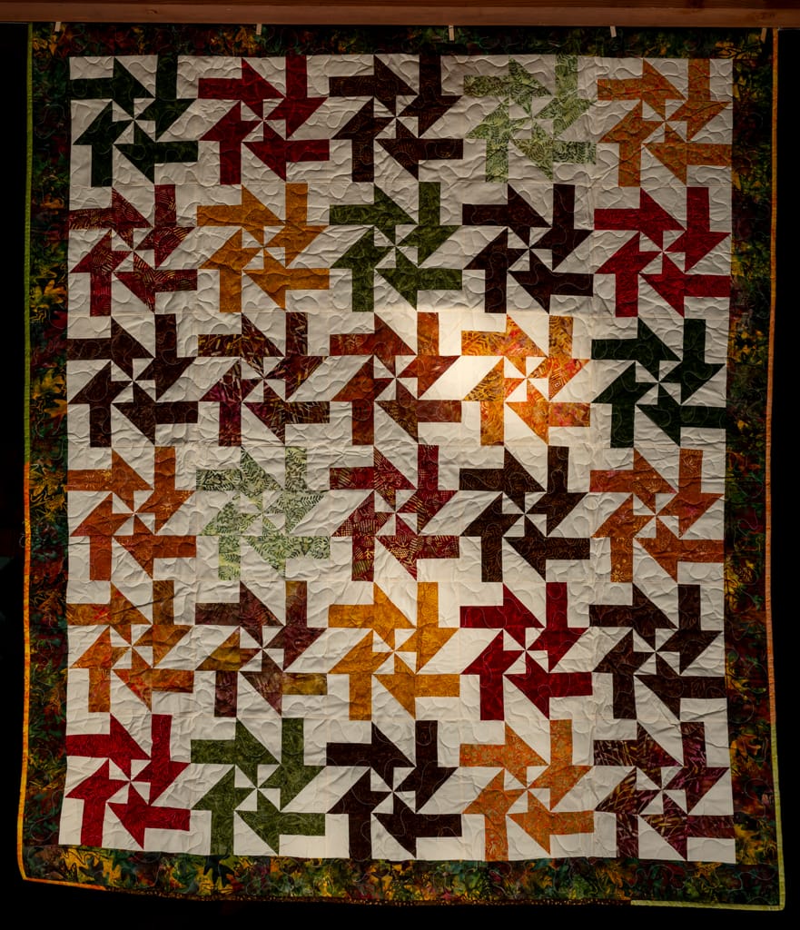 Quilt Fall Colors Pinwheel Variation | www.johnkreft.com