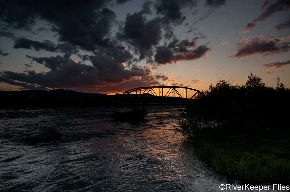 Sunset at $3 Bridge on Madison River | www.johnkreft.com